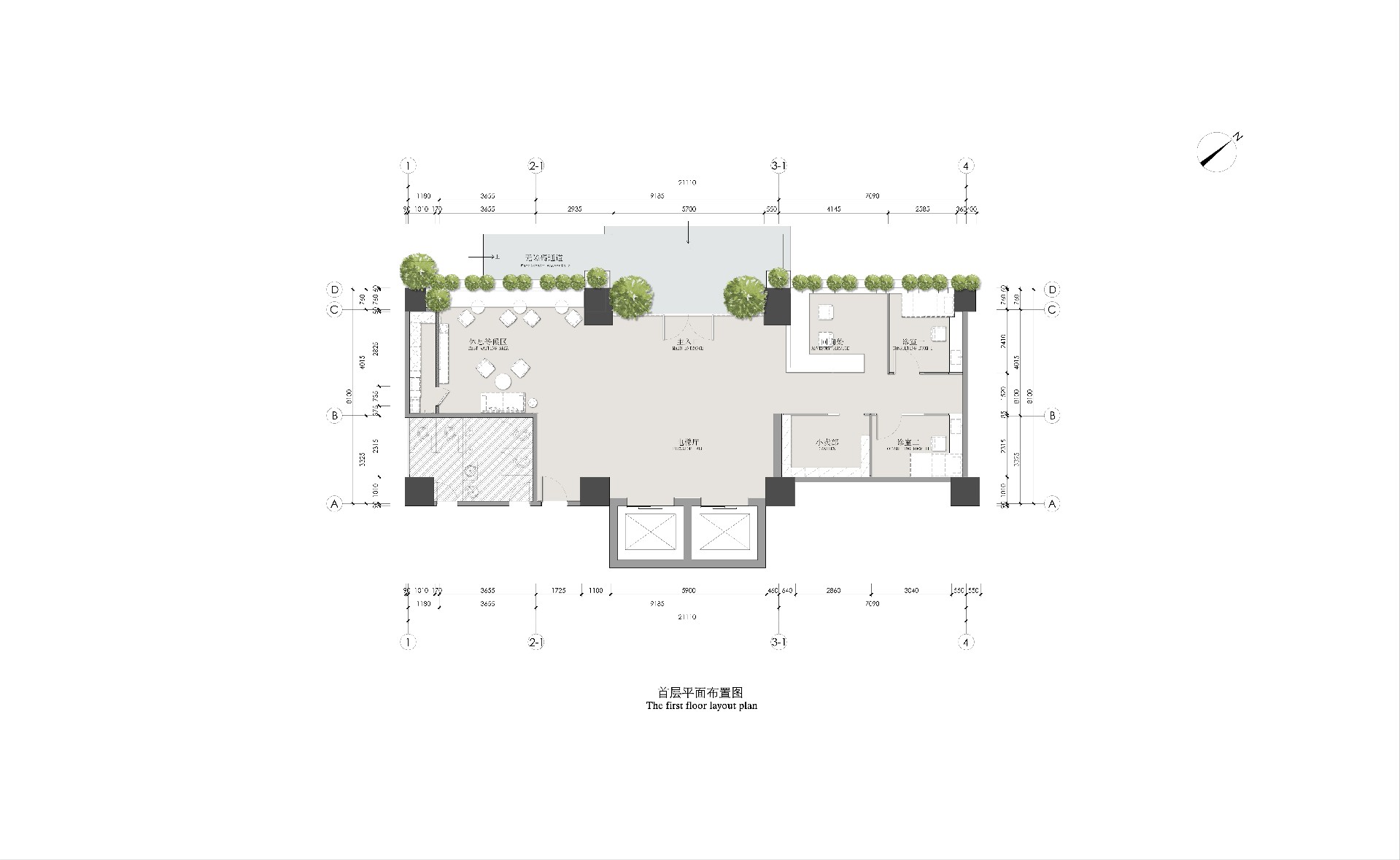 01. 首层平面布置图 The first floor layout plan .jpg